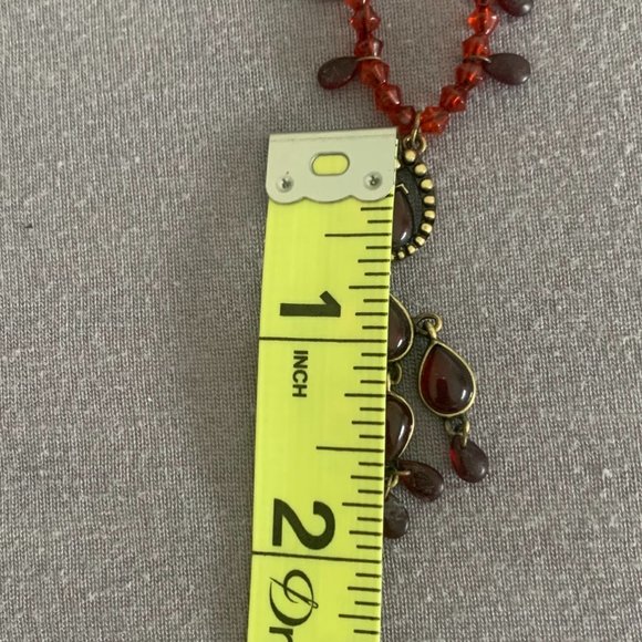 2/$25 Red/Gold Beaded Necklace and Earring set - Picture 6 of 10
